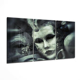 Mask Glass Wall Art.